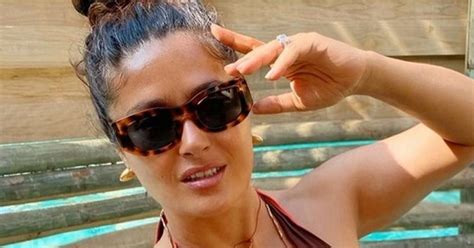 Salma Hayeks incredible physique wows fans in tight bikini while ...